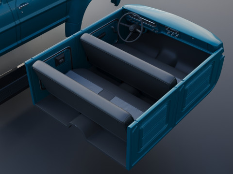 F-750 Crew Cab 1971 3D प्रिंट मॉडल