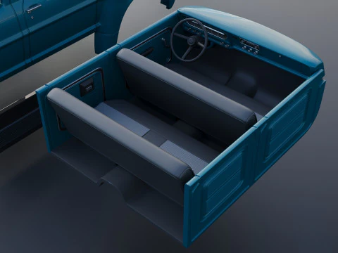F-750 Crew Cab 1971 3D Print Model