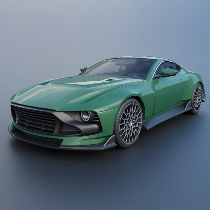 Aston Martin Valour 2024 Model Cetak 3D .c4d .max .obj .3ds .fbx .stl .blend 