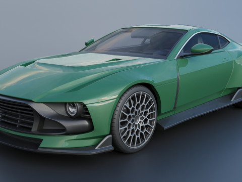 Aston Martin Valour 2024 Model Cetak 3D