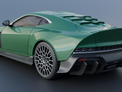 Aston Martin Valour 2024 Model Cetak 3D