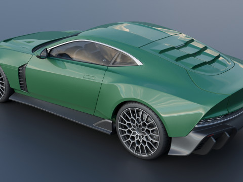 Aston Martin Valour 2024 Model Cetak 3D