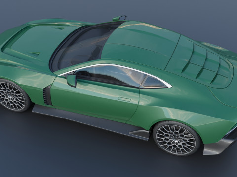 Aston Martin Valour 2024 Model Cetak 3D