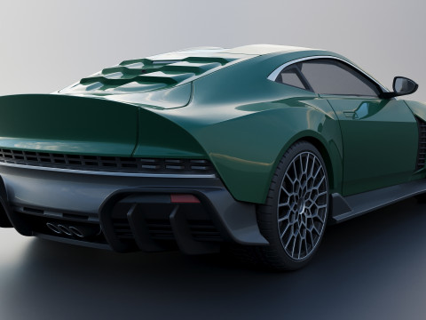 Aston Martin Valour 2024 Model Cetak 3D
