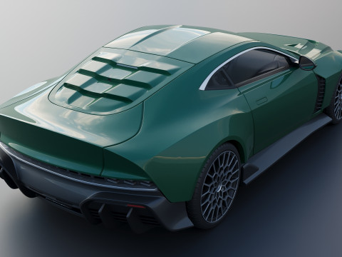Aston Martin Valour 2024 Model Cetak 3D