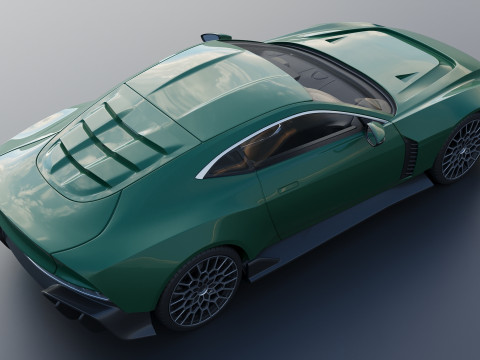 Aston Martin Valour 2024 Model Cetak 3D