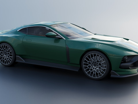 Aston Martin Valour 2024 Model Cetak 3D