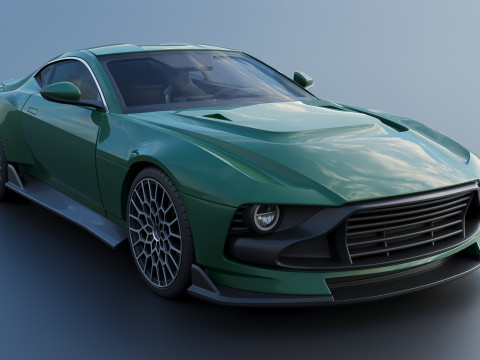 Aston Martin Valour 2024 Model Cetak 3D