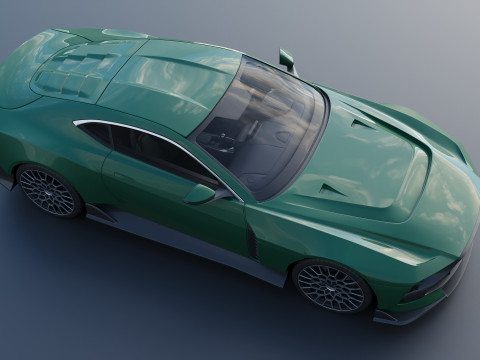 Aston Martin Valour 2024 Model Cetak 3D