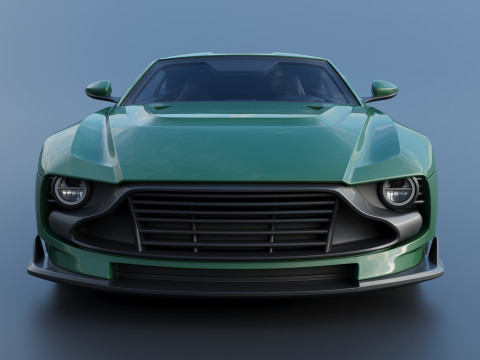 Aston Martin Valour 2024 Model Cetak 3D
