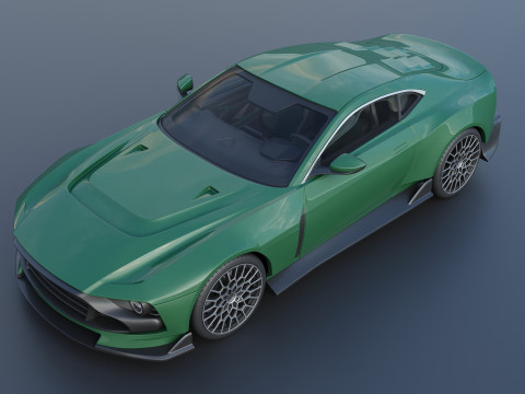 Aston Martin Valour 2024 Model Cetak 3D