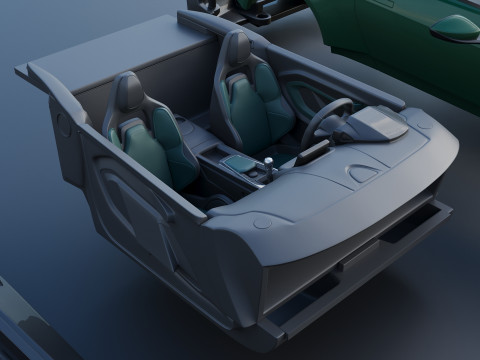 Aston Martin Valour 2024 Model Cetak 3D