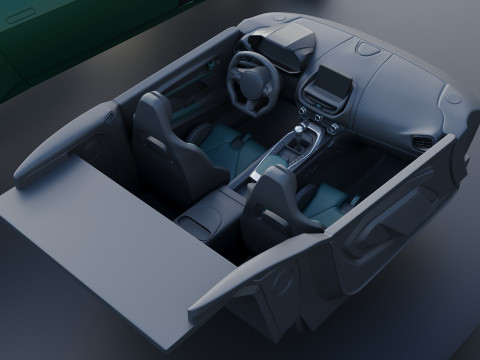 Aston Martin Valour 2024 Model Cetak 3D