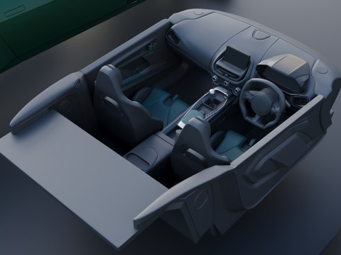 Aston Martin Valour 2024 Model Cetak 3D