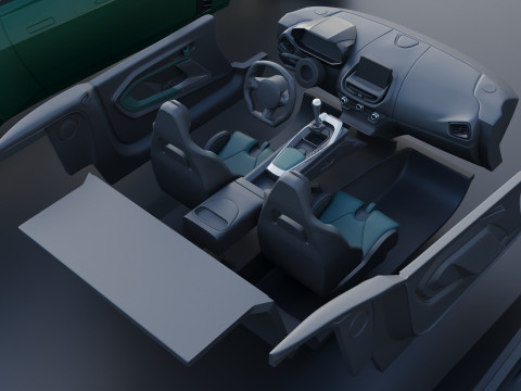 Aston Martin Valour 2024 Model Cetak 3D
