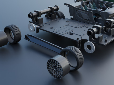 Aston Martin Valour 2024 Model Cetak 3D
