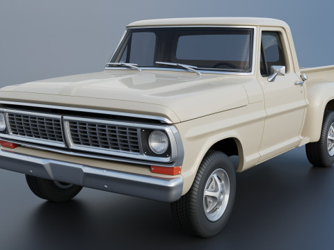 F-100 1970 3D 打印模型