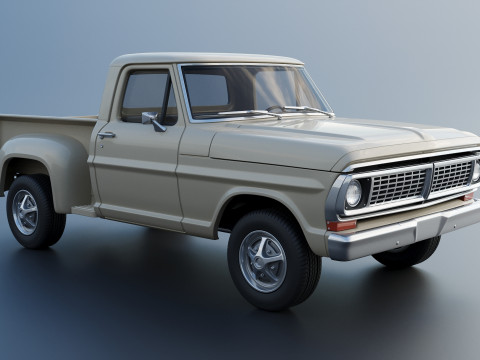 F-100 1970 3D 打印模型