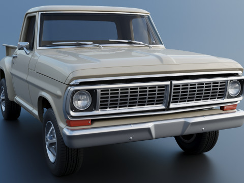 F-100 1970 3D 打印模型