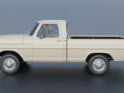 F-100 1970 3D 打印模型