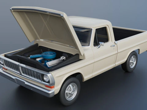 F-100 1970 3D Print Model