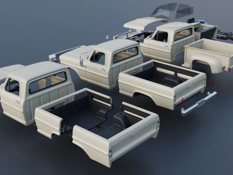 F-100 1970 3D Print Model