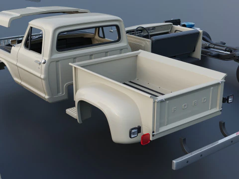 F-100 1970 3D Print Model