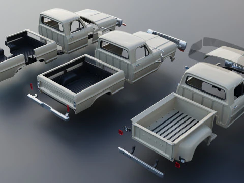 F-100 1970 3D Print Model