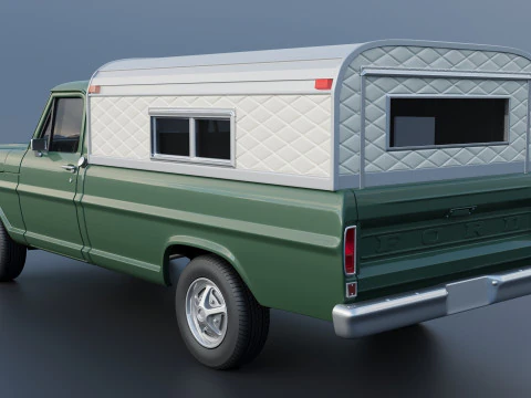 F-100 Camper 1970 3D Print Model