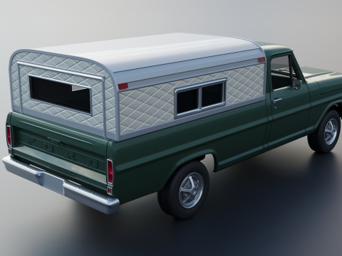 F-100 Camper 1970 Modelo de Impressão 3D