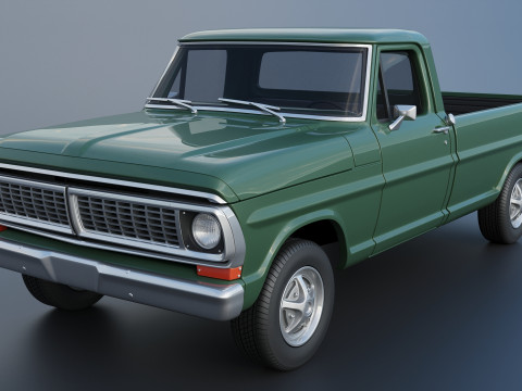 F-100 Camper 1970 Modelo de Impressão 3D