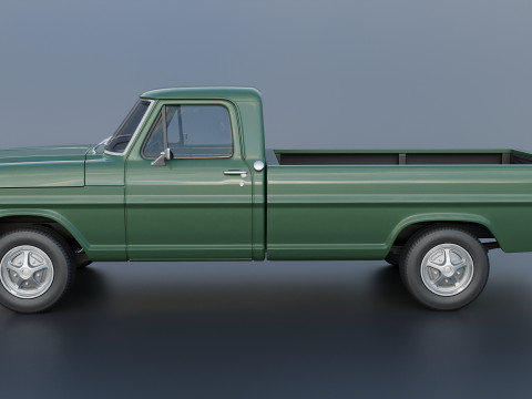 F-100 Camper 1970 Modelo de Impressão 3D