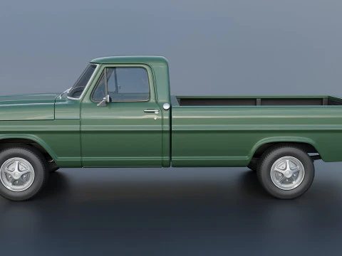 F-100 Camper 1970 3D Print Model