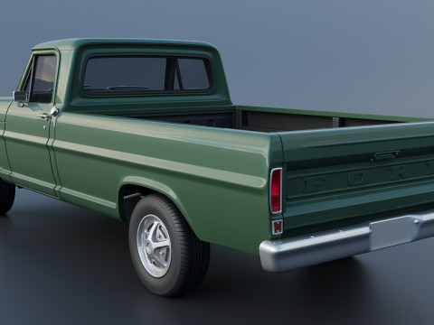 F-100 Camper 1970 Modelo de Impressão 3D