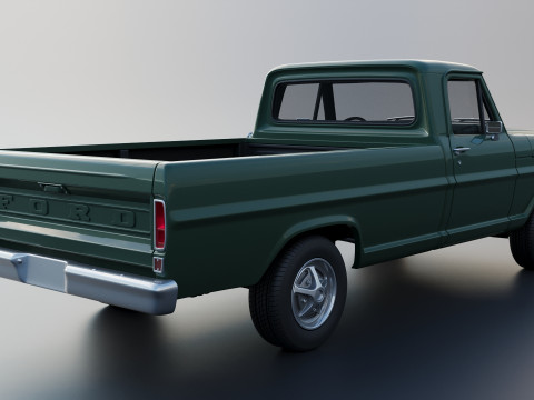 F-100 Camper 1970 Modelo de Impressão 3D