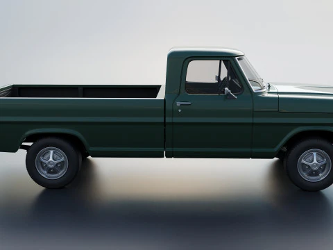 F-100 Camper 1970 3D Print Model