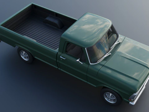 F-100 Camper 1970 3D Print Model