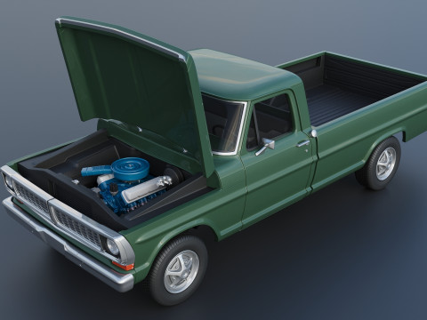 F-100 Camper 1970 Modelo de Impressão 3D