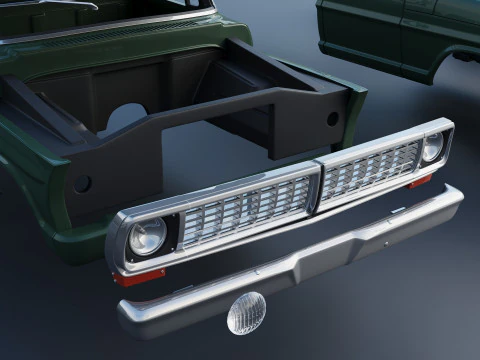 F-100 Camper 1970 3D Print Model