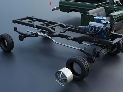 F-100 Camper 1970 3D Print Model