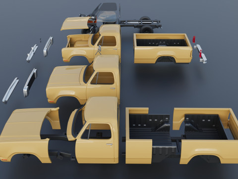Dodge Power Wagon W150 1979 Modelo de Impressão 3D