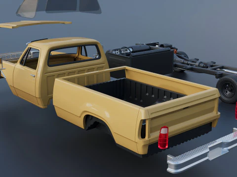 Dodge Power Wagon W150 1979 3D Print Model