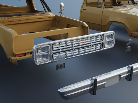 Dodge Power Wagon W150 1979 Modelo de Impressão 3D