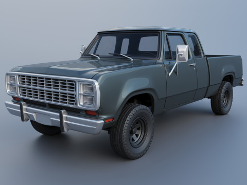 Dodge W150 Club Cab 1979 Modelo de Impressão 3D