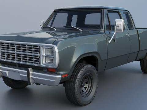 Dodge W150 Club Cab 1979 Modèles 3D en vedette