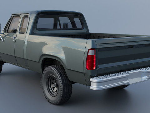 Dodge W150 Club Cab 1979 Modèles 3D en vedette
