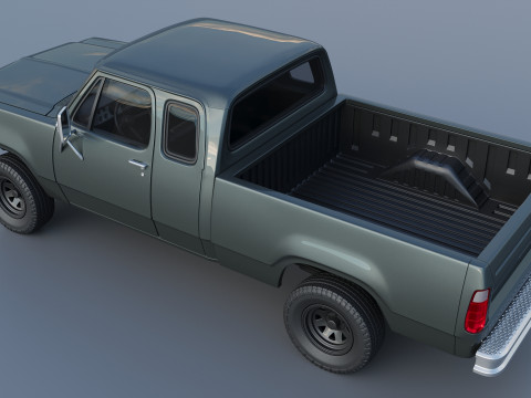 Dodge W150 Club Cab 1979 Modèles 3D en vedette
