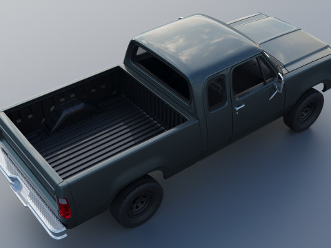Dodge W150 Club Cab 1979 Modèles 3D en vedette