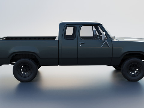 Dodge W150 Club Cab 1979 Modèles 3D en vedette