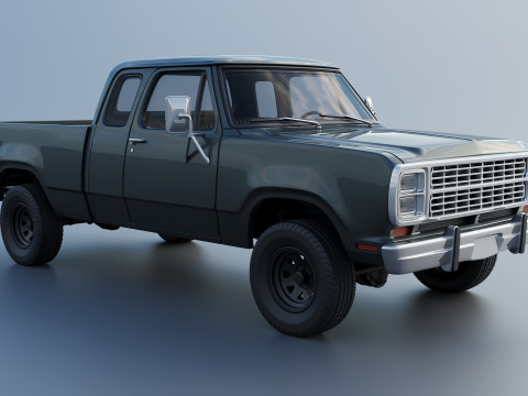 Dodge W150 Club Cab 1979 Modèles 3D en vedette